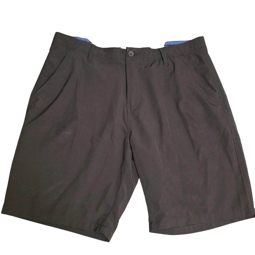 Denali Mens Performance Shorts Brown Size 36 Stretch Hiking Outdoor‎ Casual